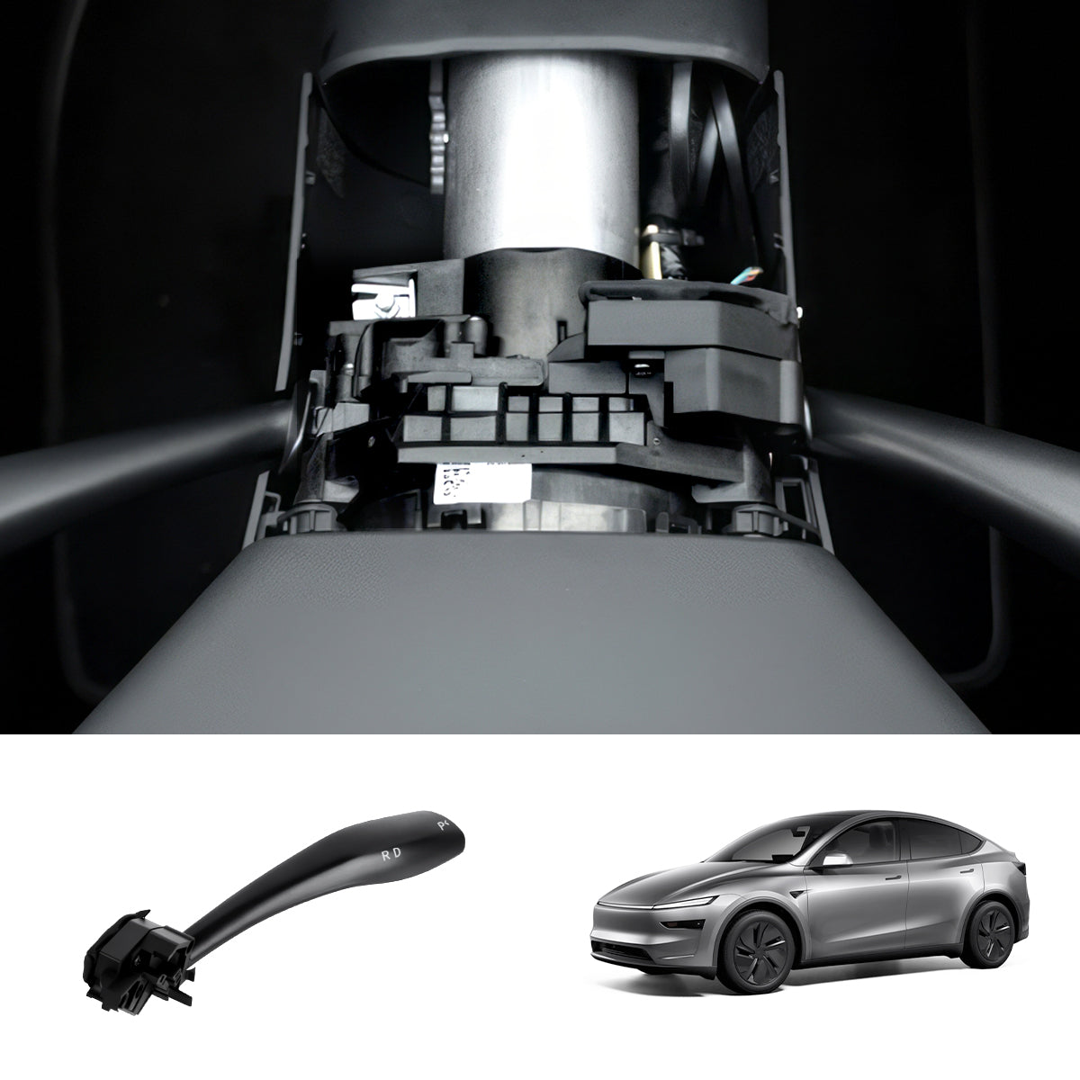 Model Y Juniper 2025+ OEM Style Gear Shift Stalk Kit for Tesla Version 1