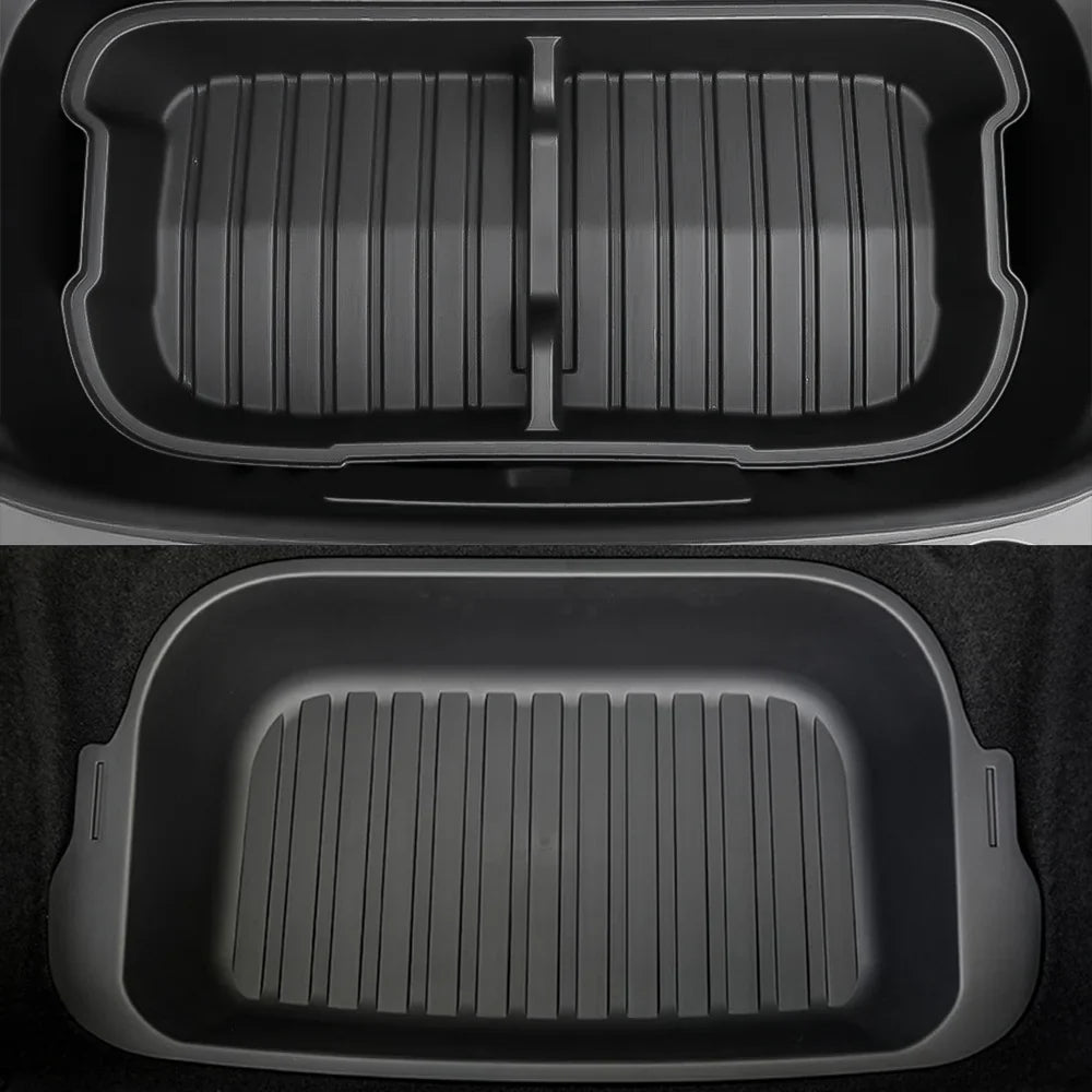 Front & Rear Trunk Organizer Bins for Tesla Model Y Juniper 2025+ Front & Rear Trunk Organizer Bin Set (2 Pieces)