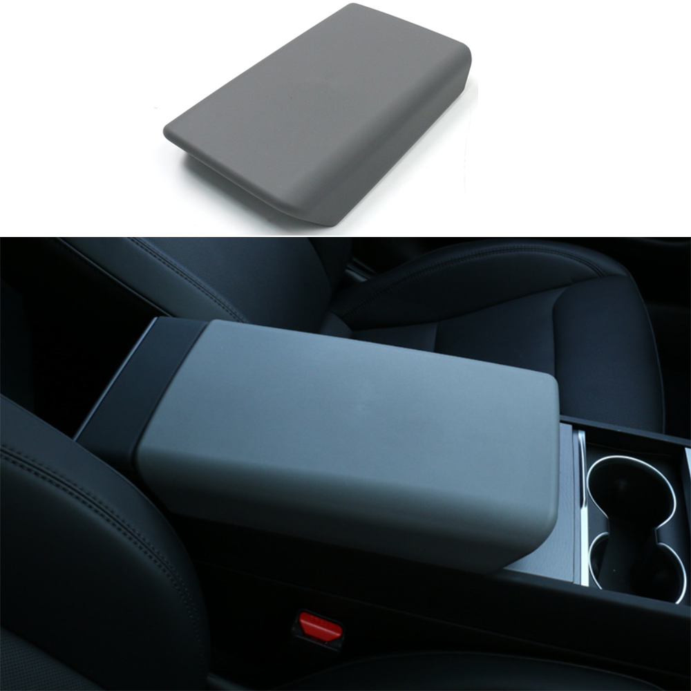 Non-Slip Center Console Armrest Cover for Tesla Model 3 Highland 2024+ Grey