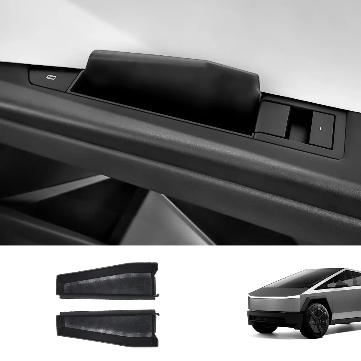 Door Handle Inserts Storage Box (2PCS) for Tesla Cybertruck
