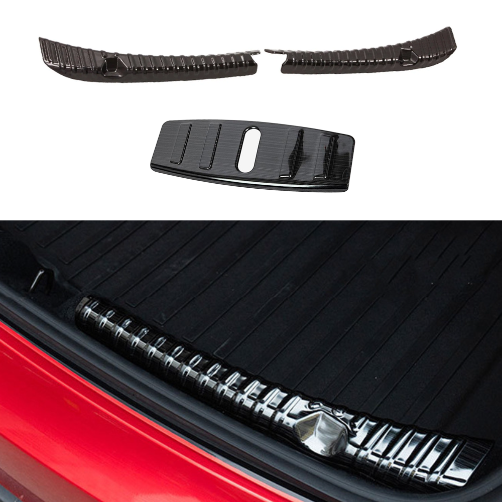 Stainless Steel Variety Trunk/Frunk Sill Plate Cover For Tesla Model 3 (2017-2023) Frunk & Trunk Sill Plate Cover Brushed Black