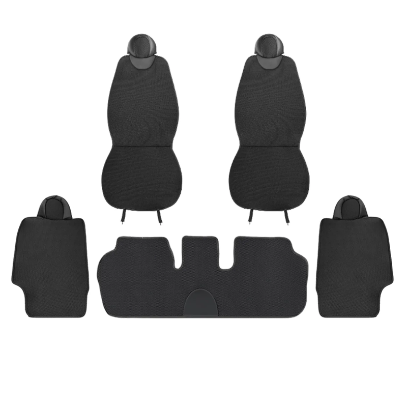 Breathable Ice Silk Air Mesh Seat Cushion for Model 3/Y Full Set (5 Pcs)