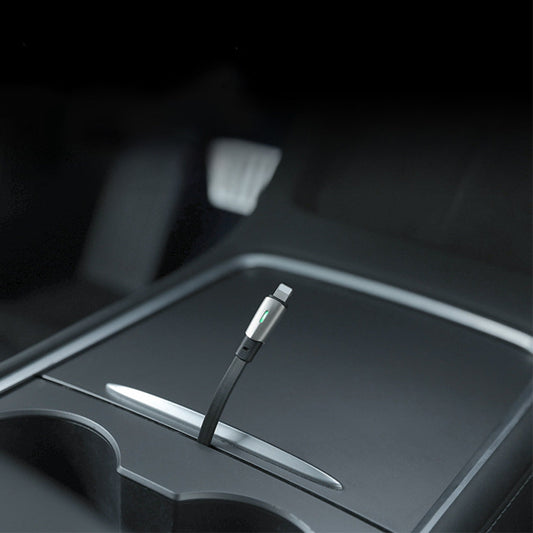 Model 3/Y/S/X Car Mobile Phone Charging Cable iPhone Type-C Fast Charging Cable Accessories for Tesla(2021-2024)