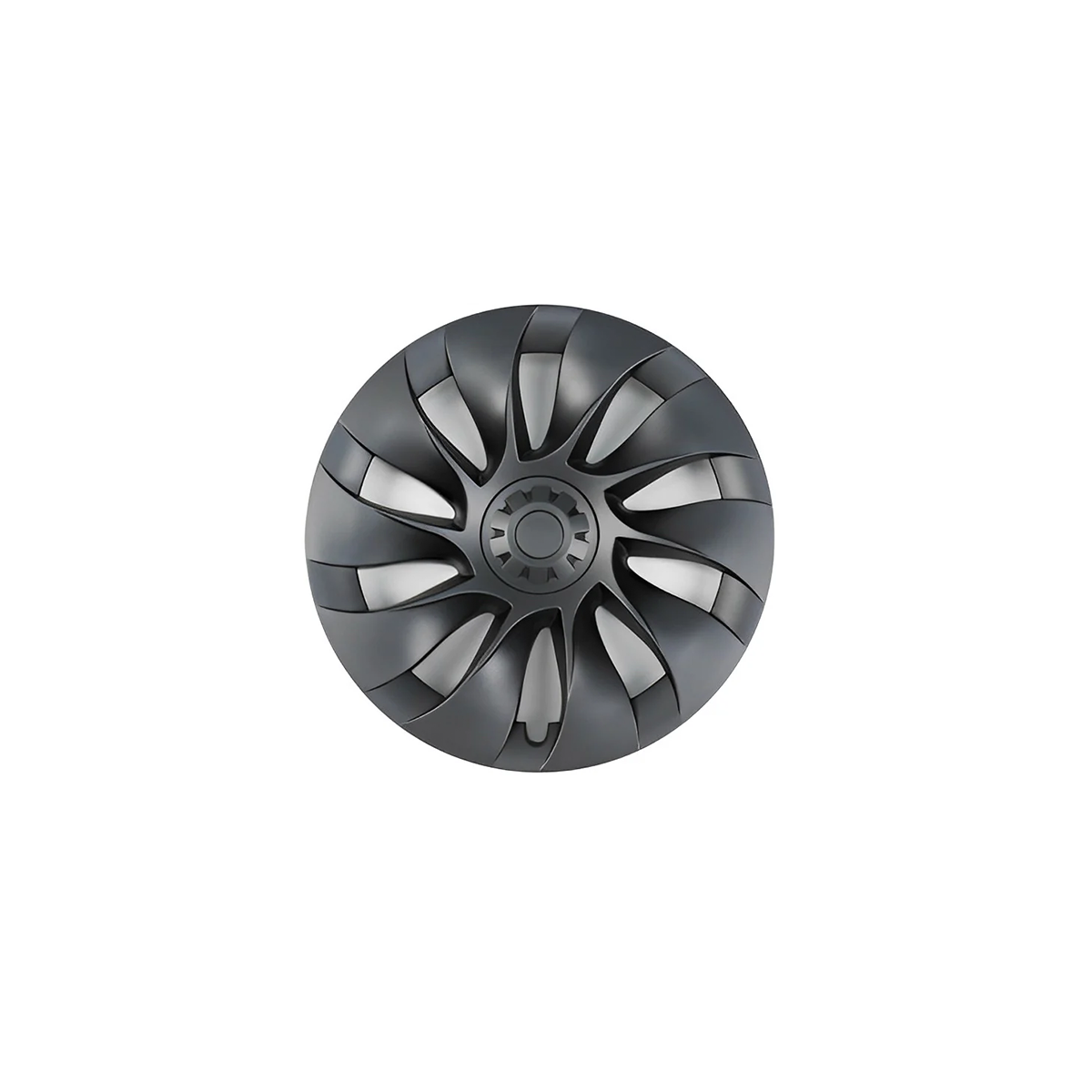 Model Y Uberturbine Style Wheel Hub Caps - Performance Wheel HubCaps (1 Pc) Model Y 20" (1 Pc) Matte Grey
