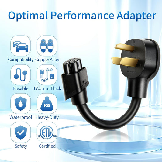 240V 32 AMP NEMA 10-30 Adapter Gen 2 fast Charging for Tesla Model S/3/X/Y