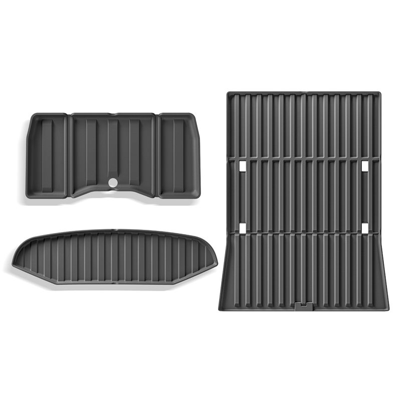 All Weather TPE Floor Mats Cargo Liners Set for Tesla Cybertruck Frunk & Trunk Upper & Trunk Lower(3PCS)