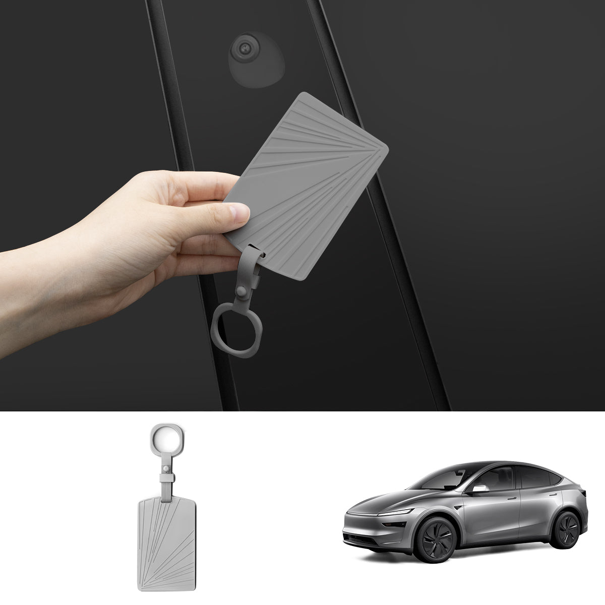 Key Card Protector Sleeve for Tesla Model Y Juniper 2025+ Grey