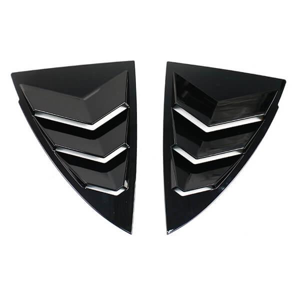 Model Y Rear Corner Window Protector (1 Pair) for Tesla(2020-2024) Glossy Black