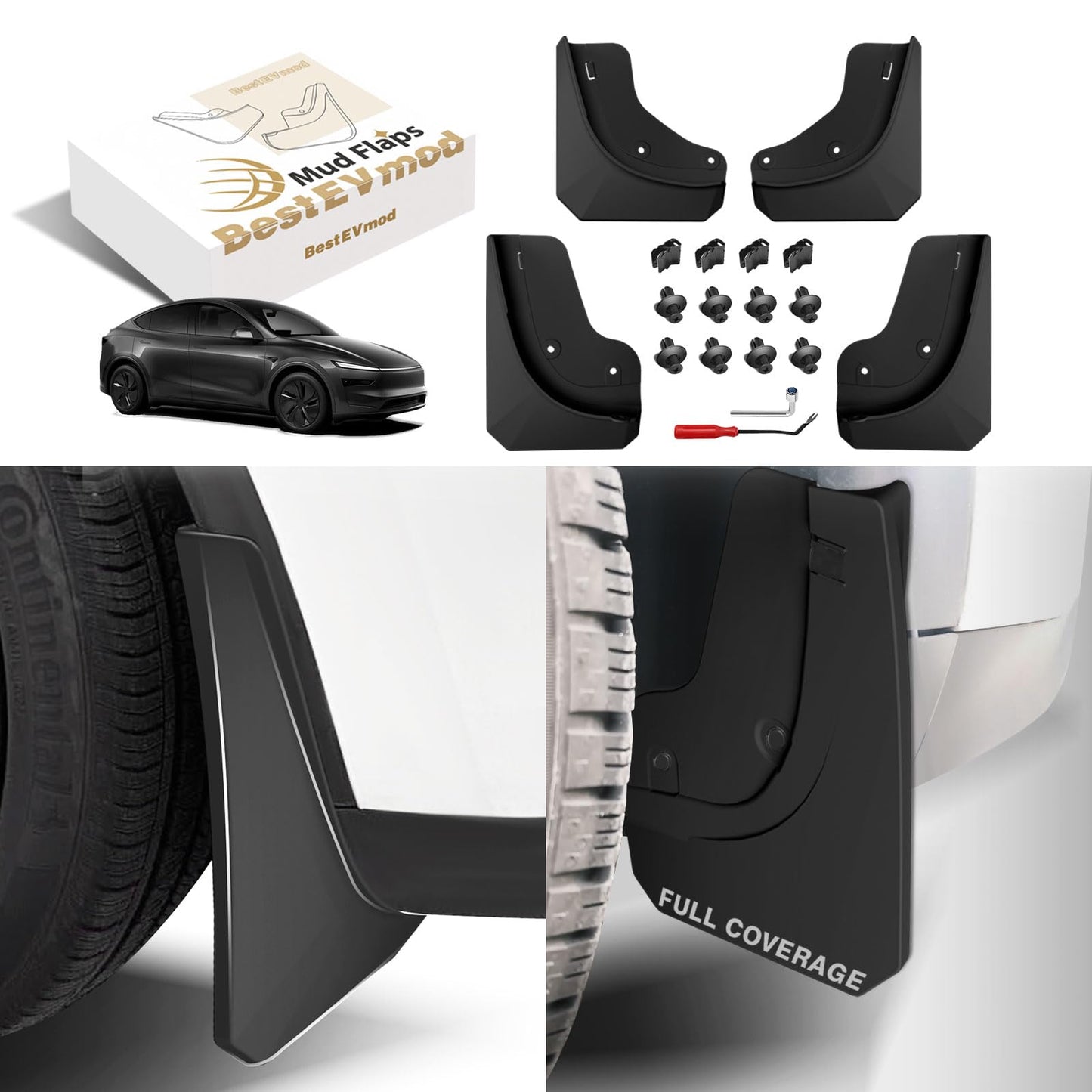 OEM Style ABS Mud Flaps Splash Guards For Tesla Cybertruck