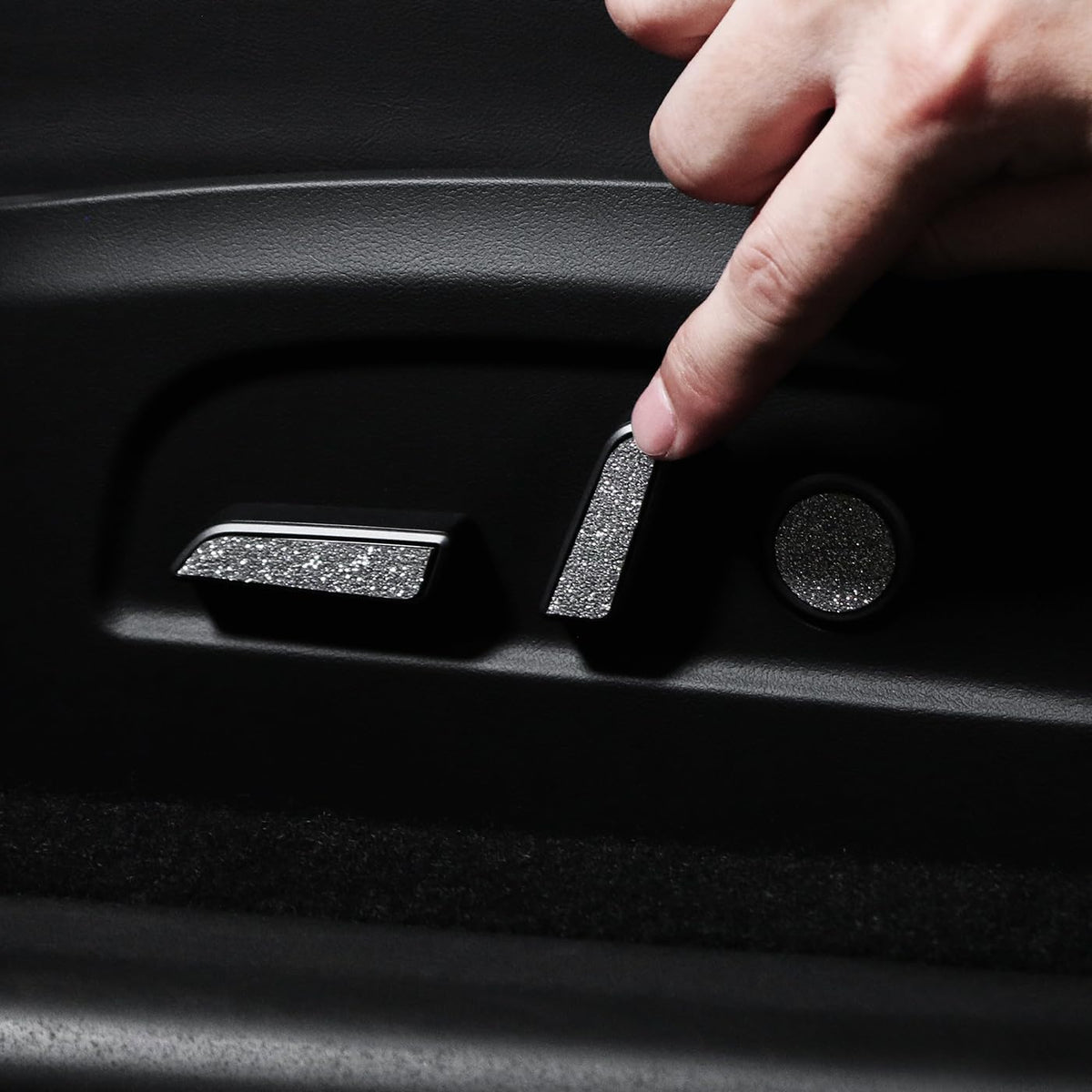 Rhinestones Bling Seat Adjustment Buttons Trim For Tesla Model 3/Y (6pcs)