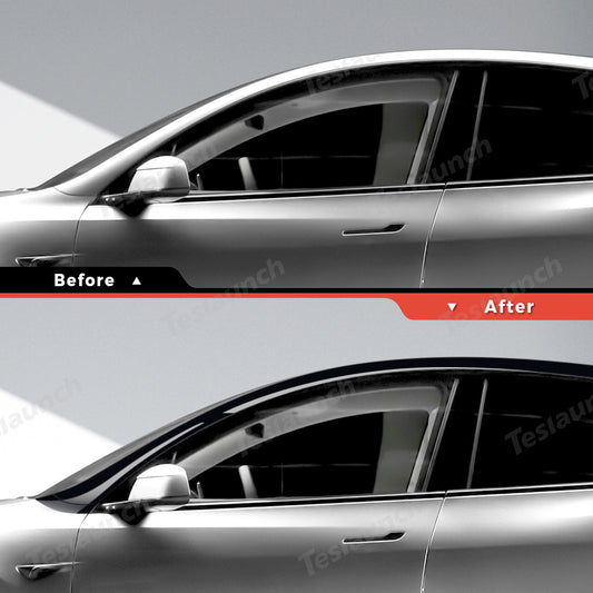 TPU Roof Pillar Delete Wrap for Tesla Model Y Juniper 2025+