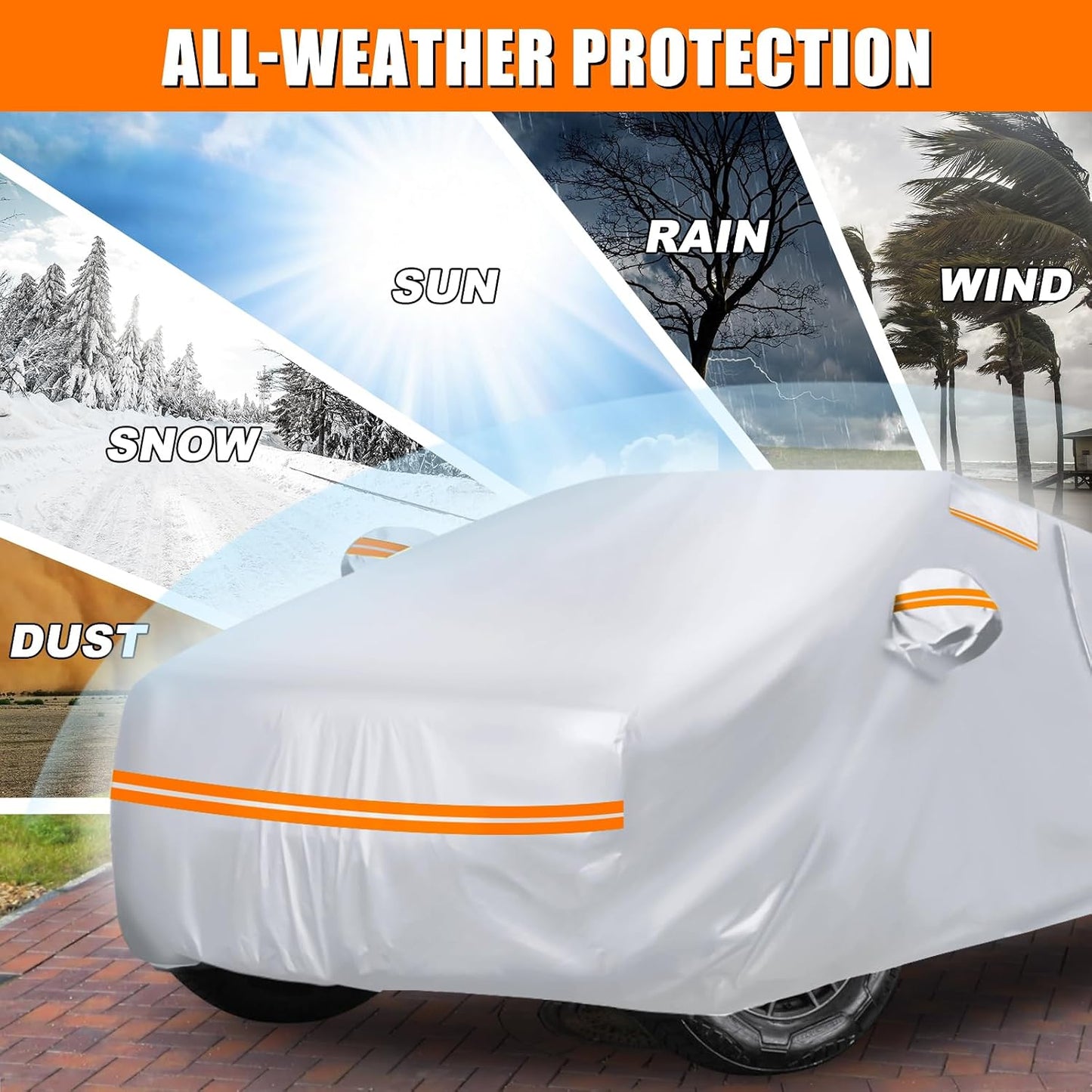 All Weather Waterproof Full Car Covers for Tesla Cybertruck