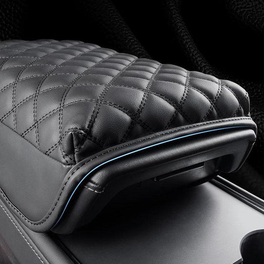 Model 3 / Y Armrest Leather Cover Soft Material Improves Comfort For Long Distances for Tesla(2017-2024)