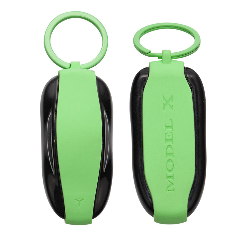 Silicone Key Protector for Tesla Model 3/Y/S/X Keys - Key Fob Holder Model X Green