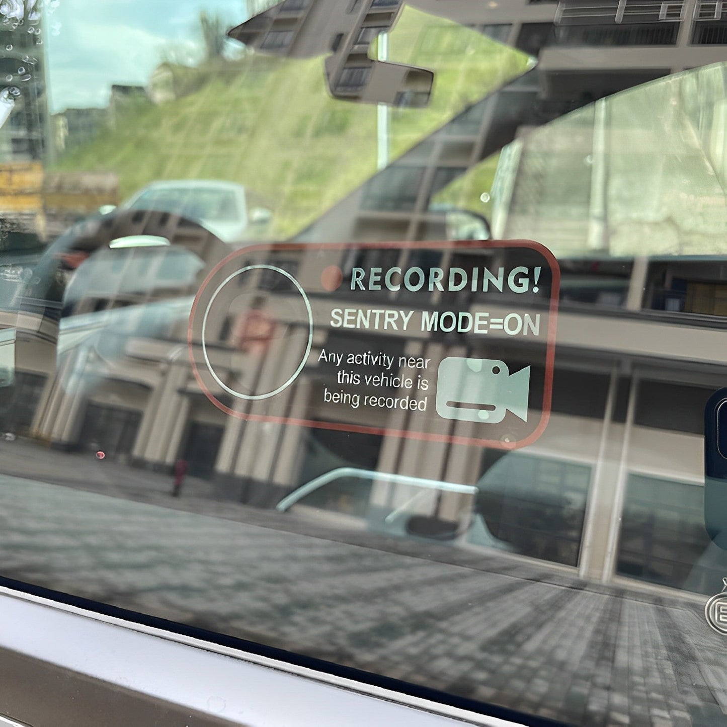 Sentry Mode Sticker for Tesla Model 3/Y/X/S/Cybertruck