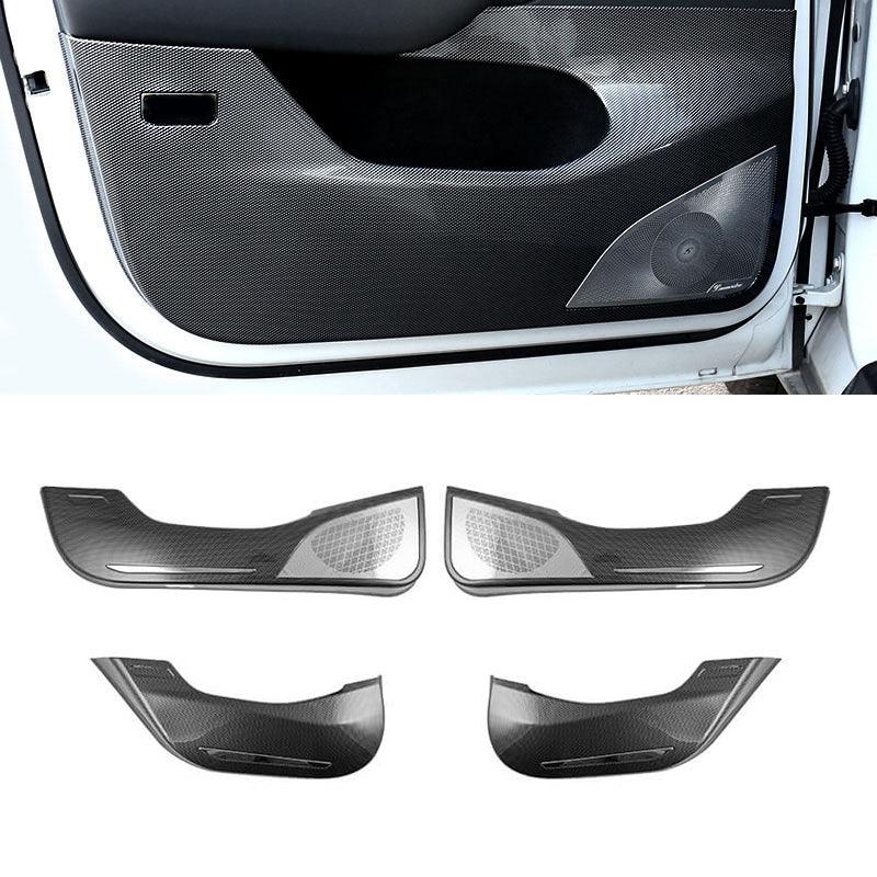 Door Protector for Tesla Model 3, Door Inner Trim Cover Overlay (Carbon Fiber Pattern ABS) (2021-2023)