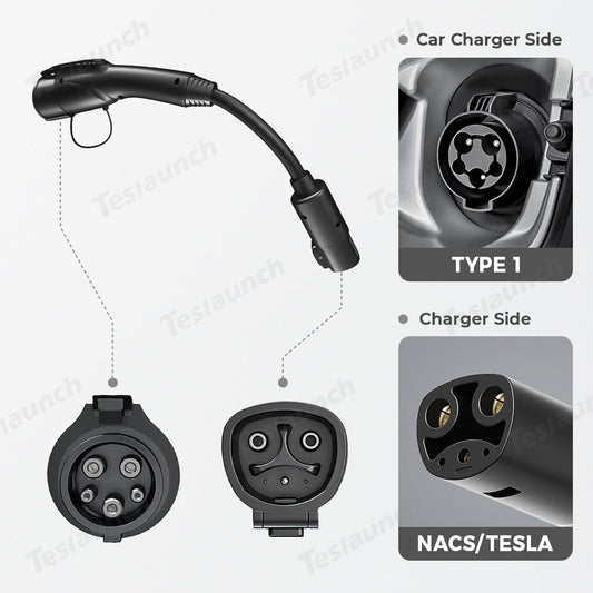 NACS/Tesla to J1772 Adapter Charger Connector Cable