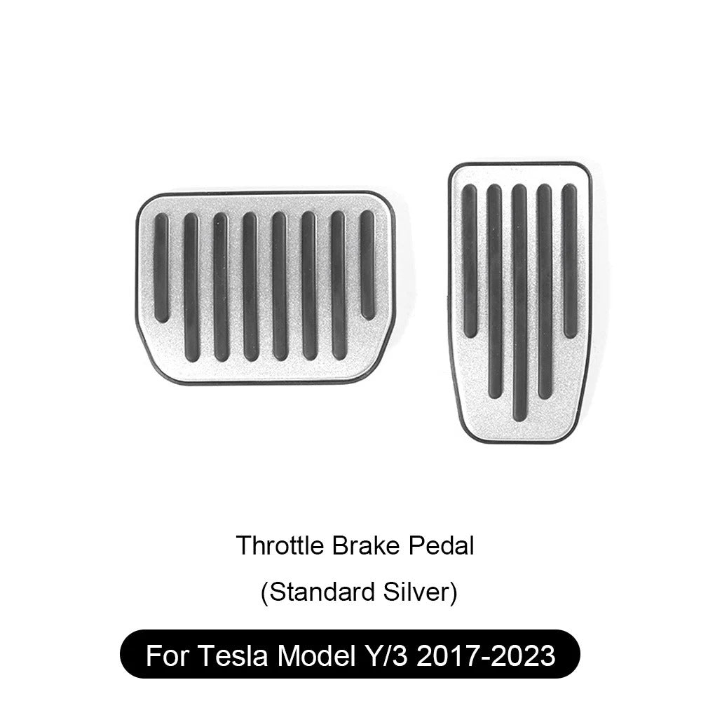 Alloy Foot Pedals For Tesla Model 3/Y/S/X Silver