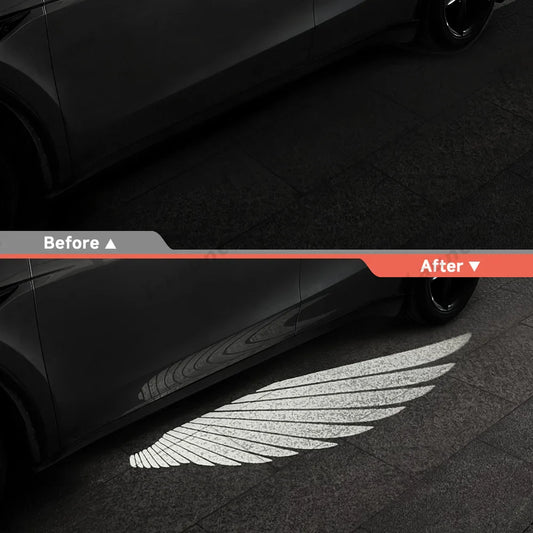 Angel Wing Side Mirror Welcome Projector Light for Tesla Model 3/Y (2017-2025+)