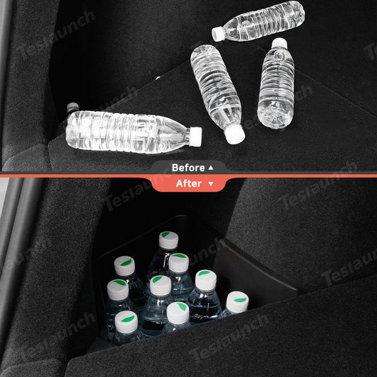 TPE Rear Trunk Side Storage Box for Tesla Model Y Juniper 2025+ (2 Pcs)