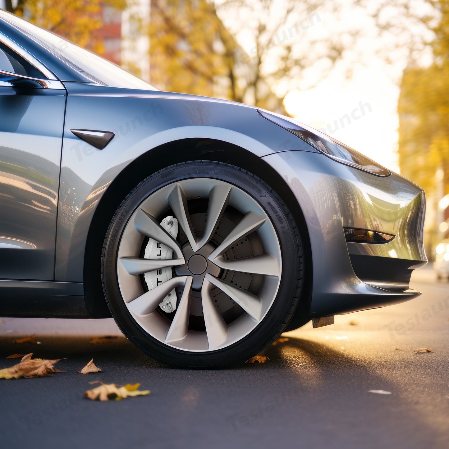 Brake Caliper Covers (4Pcs) For Tesla Model 3/Y (2017-2023) White