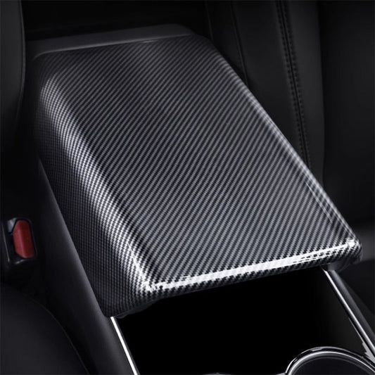 Carbon Fiber Center Armrest Cover for Tesla Model 3 Model Y