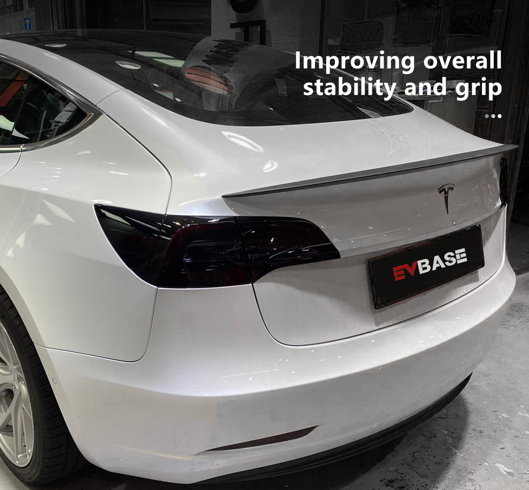 Carbon Fiber Rear Spoiler Wing For Tesla Model Y 3