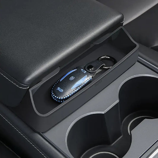 Center Console Organizer Armrest Hidden Storage Box For Tesla Model 3 Y