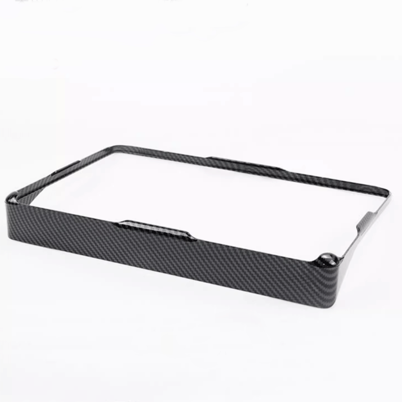 Central Control Screen Sun Visor Protective Frame for Tesla Model Y Model 3 Carbon Fiber