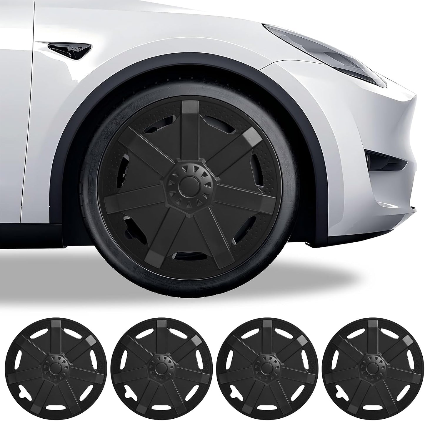 19' Wheel Covers Cybertruck Style for Tesla Model Y (4PCS)