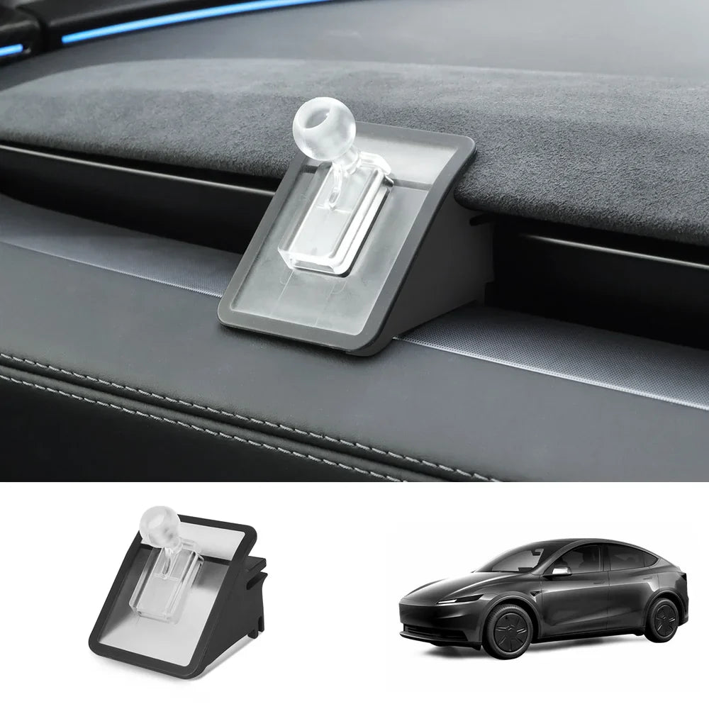 Dashboard Phone Holder with Solar Auto Clamp for 2026 New Tesla Model Y Standard Only Base