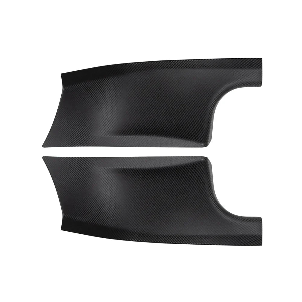 Model Y Built-in Door Sill Protector / Rear Inner Door Leather Pad Accessories (2 Pcs) for Tesla(2020-2024) Matte Carbon Pattern (ABS)