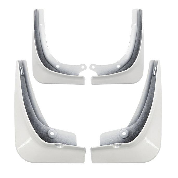 Mud Flaps Splash Guards (4 pcs) For Tesla Model 3/Y/S/X Glossy White 2016-2023 Model 3
