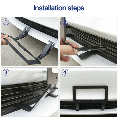 No Drill Front License Plate Frames Covers for Tesla Model 3/Y