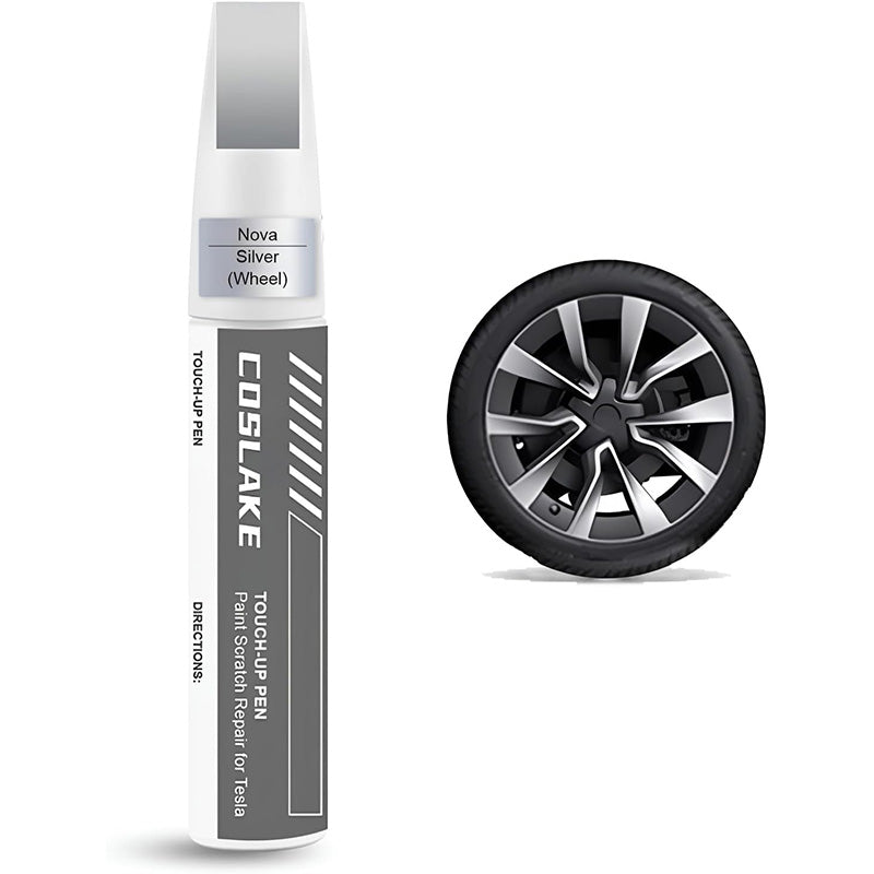 DIY Wheel Rims Touch Up Paint Pen for Tesla Model 3/Y/S/X Nova Silver