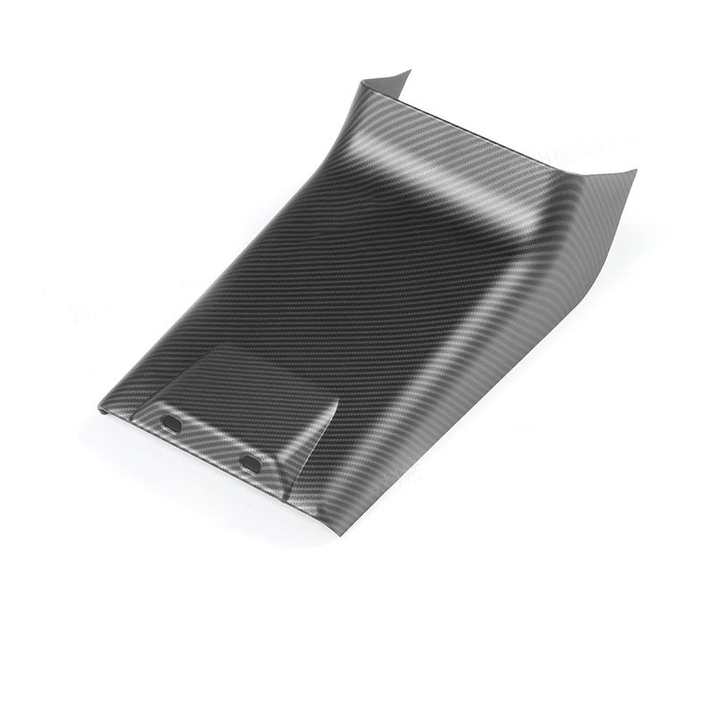 Rear Air Outlet Anti-kick Lower Cover for Tesla 2024 Model 3 Highland (Carbon Fiber Pattern ABS) Matte