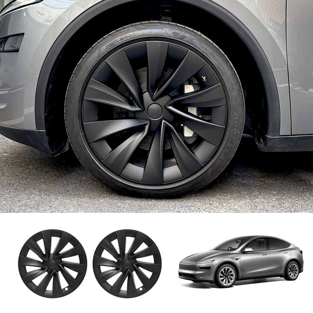 Replacement Helix 2.0 Style Wheel Hubcaps for Tesla Model Y Juniper 20" Helix 2.0 Wheels (1 or 2 PCS) Matte Black 2 PCS