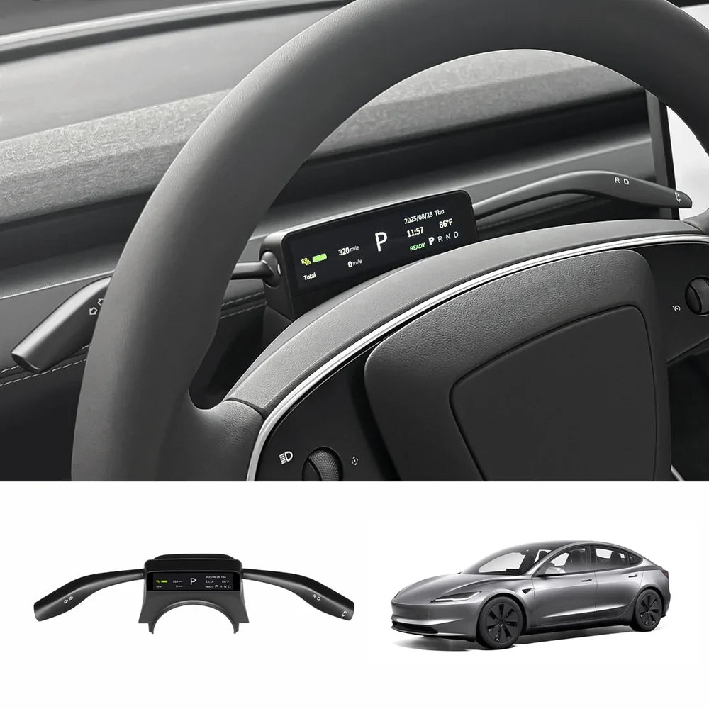 S3 HUD Gear Shift Stalk Kit for Tesla Model Y Juniper 2025+ / Model 3 Highland 2024+ Model 3 Highland 2024+