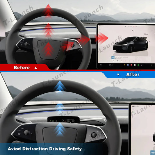 S3 HUD Gear Shift Stalk Kit for Tesla Model Y Juniper 2025+ / Model 3 Highland 2024+