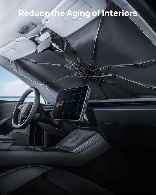Windshield Sunshade Umbrella for All Tesla Model 3/Y Juniper EV Cars