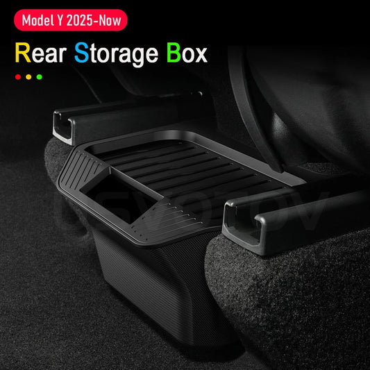 Rear Seat Storage Box Trash Can Garbage for Tesla Model Y Juniper