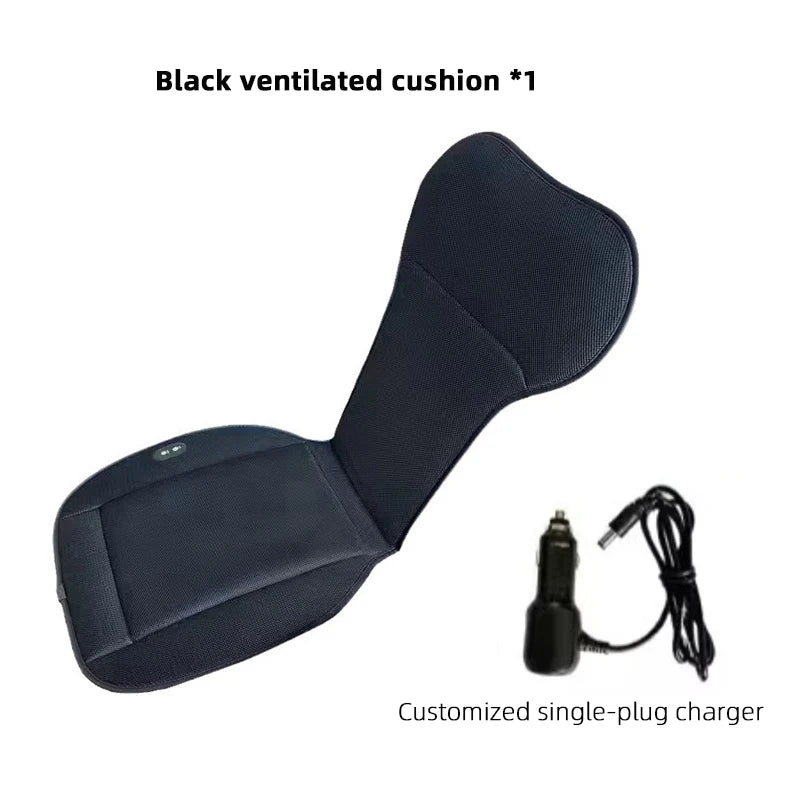 Summer Cool Air Seat Cushion For Tesla Model 3/Y and EV Cars Black x1