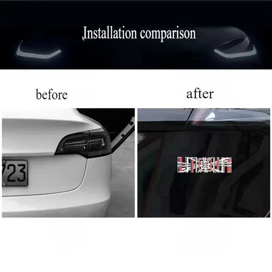 Trunk 3D Logo Metal Vehicle Label Emblems For Tesla Model EV Cars