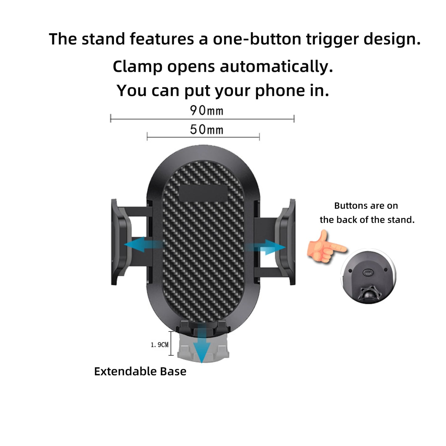 Shock Absorption Car Phone Holder For Tesla Model 3/Y Juniper