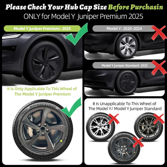 4PCS 19" Wheel Cover Hub Cap for Tesla Model Y Juniper