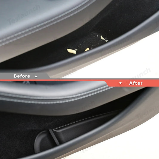 TPE Door Storage & Cup Holder Mats for Tesla Model Y Juniper 2025+