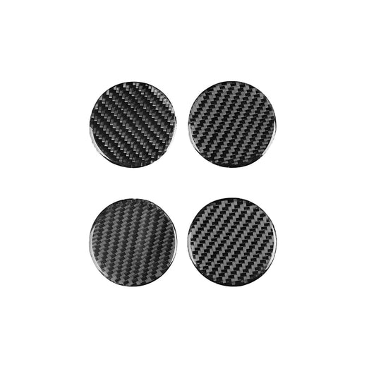 Tesla 2024 model 3 wheel center epoxy carbon fiber Decoration stickers (4 Pcs)