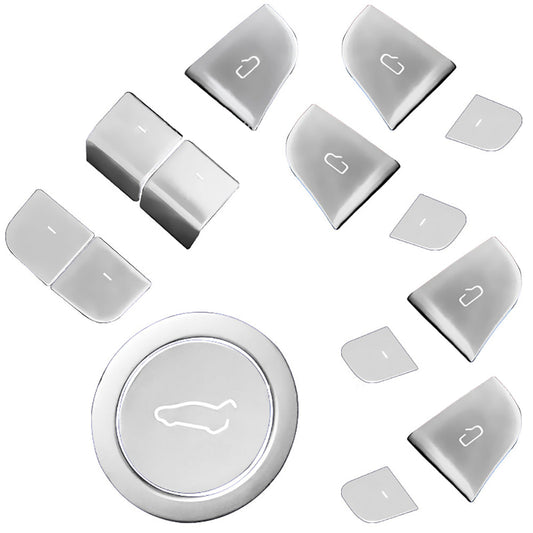 Tesla 23-24 Model 3 Interior Aluminum Alloy Button Sticker Lifter Decorative Protection Sequins