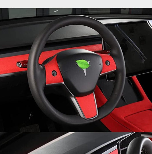 Tesla Model 3/Y steering wheel patch 3-piece set