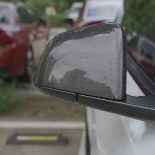 Tesla Model Y/3 Highland Side Mirror Cover Carbon Fiber Mirror Caps